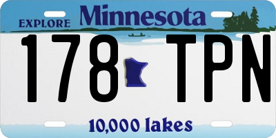 MN license plate 178TPN