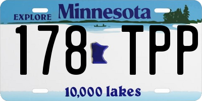 MN license plate 178TPP