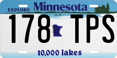 MN license plate 178TPS