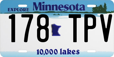 MN license plate 178TPV
