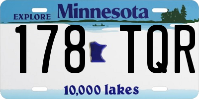 MN license plate 178TQR