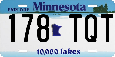 MN license plate 178TQT