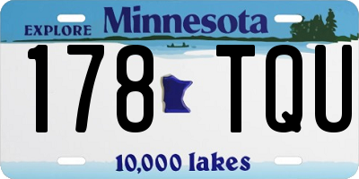 MN license plate 178TQU