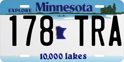 MN license plate 178TRA