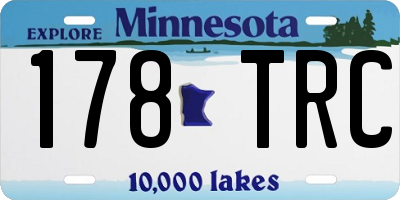 MN license plate 178TRC
