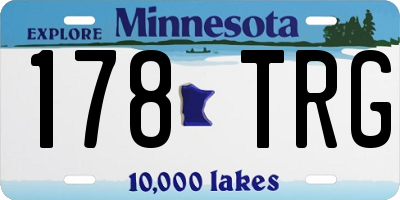 MN license plate 178TRG