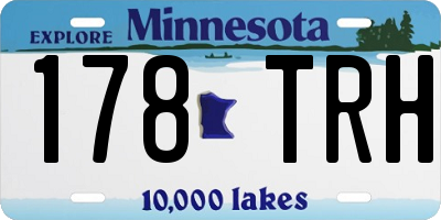 MN license plate 178TRH