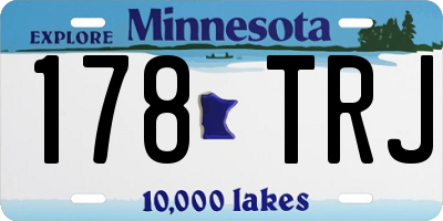 MN license plate 178TRJ