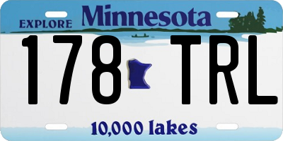 MN license plate 178TRL