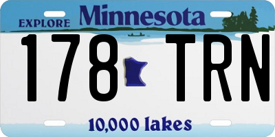 MN license plate 178TRN