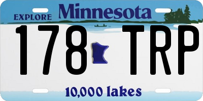 MN license plate 178TRP