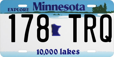 MN license plate 178TRQ