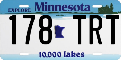 MN license plate 178TRT