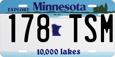 MN license plate 178TSM