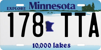 MN license plate 178TTA