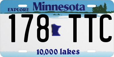 MN license plate 178TTC