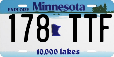 MN license plate 178TTF