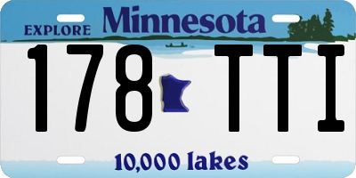 MN license plate 178TTI