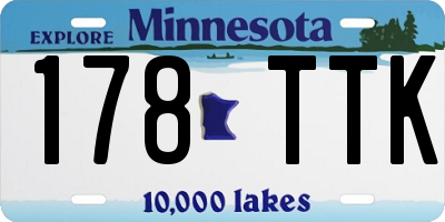 MN license plate 178TTK