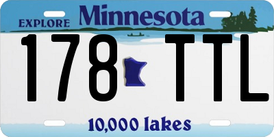 MN license plate 178TTL
