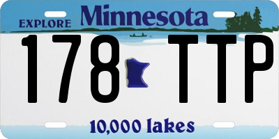 MN license plate 178TTP