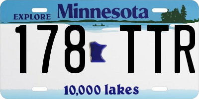 MN license plate 178TTR