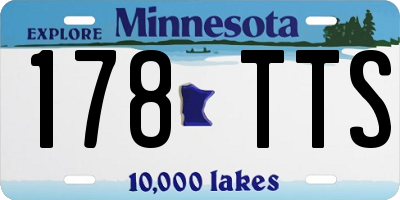MN license plate 178TTS