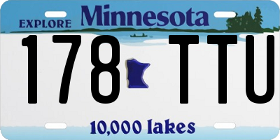 MN license plate 178TTU