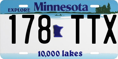 MN license plate 178TTX