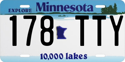 MN license plate 178TTY
