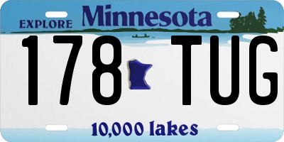 MN license plate 178TUG