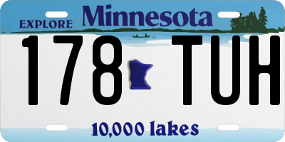 MN license plate 178TUH