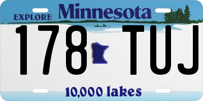 MN license plate 178TUJ