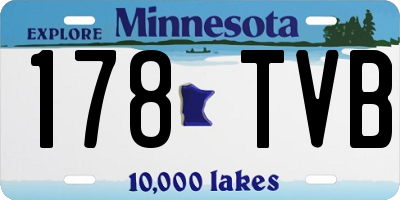 MN license plate 178TVB