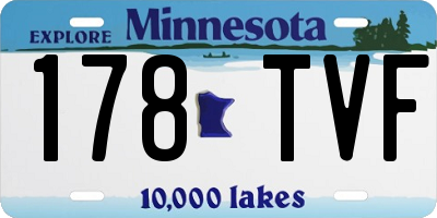 MN license plate 178TVF