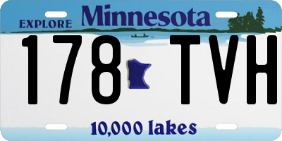 MN license plate 178TVH