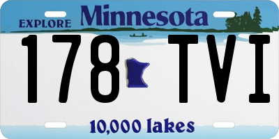 MN license plate 178TVI