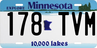 MN license plate 178TVM