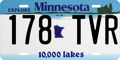 MN license plate 178TVR