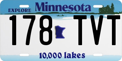 MN license plate 178TVT