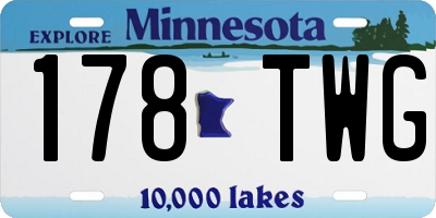 MN license plate 178TWG