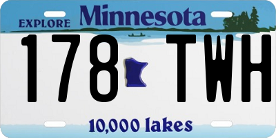 MN license plate 178TWH
