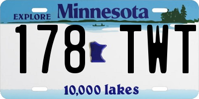 MN license plate 178TWT