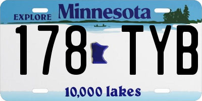 MN license plate 178TYB
