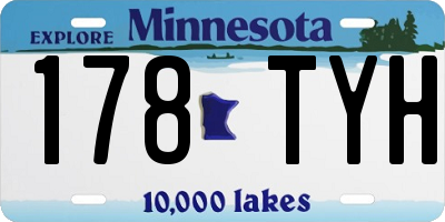 MN license plate 178TYH