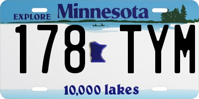 MN license plate 178TYM