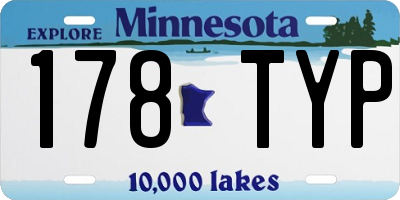 MN license plate 178TYP