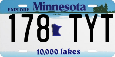 MN license plate 178TYT