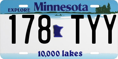 MN license plate 178TYY