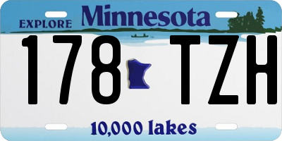 MN license plate 178TZH